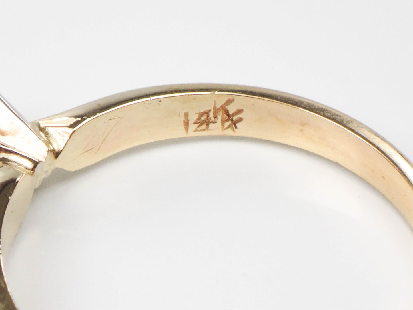 Vintage Round Natural Diamond Engagement Ring, 14k Yellow Gold Solitaire Diamond Ring, Approximately .30 CTS, Size 6