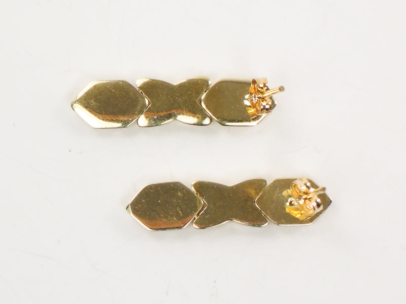 Vintage 14k Love and Kisses X and O Dangle Earrings