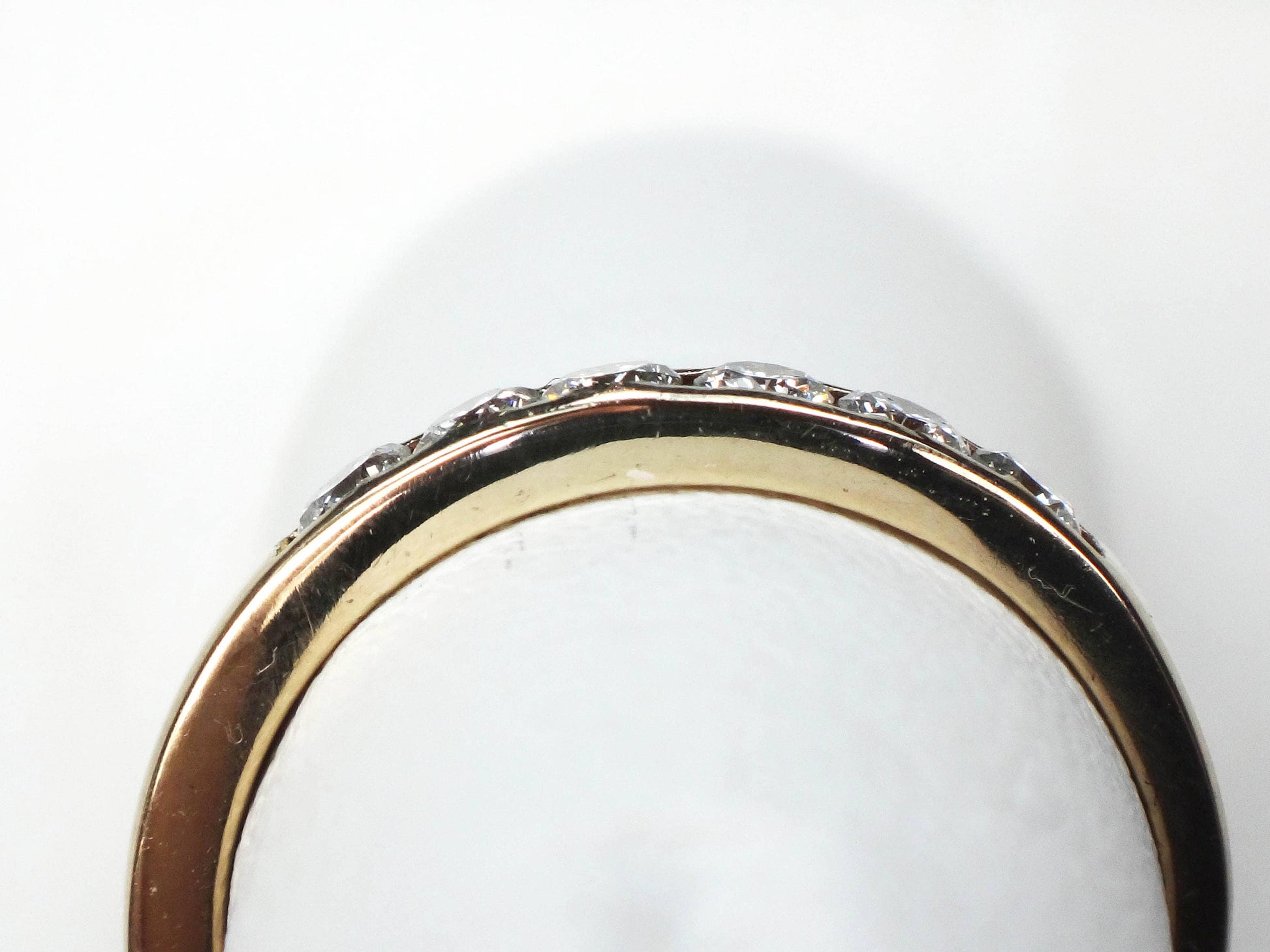 Vintage 14k Yellow Gold Diamond Wedding Band (.25 Carats TDW, Size 5.25)