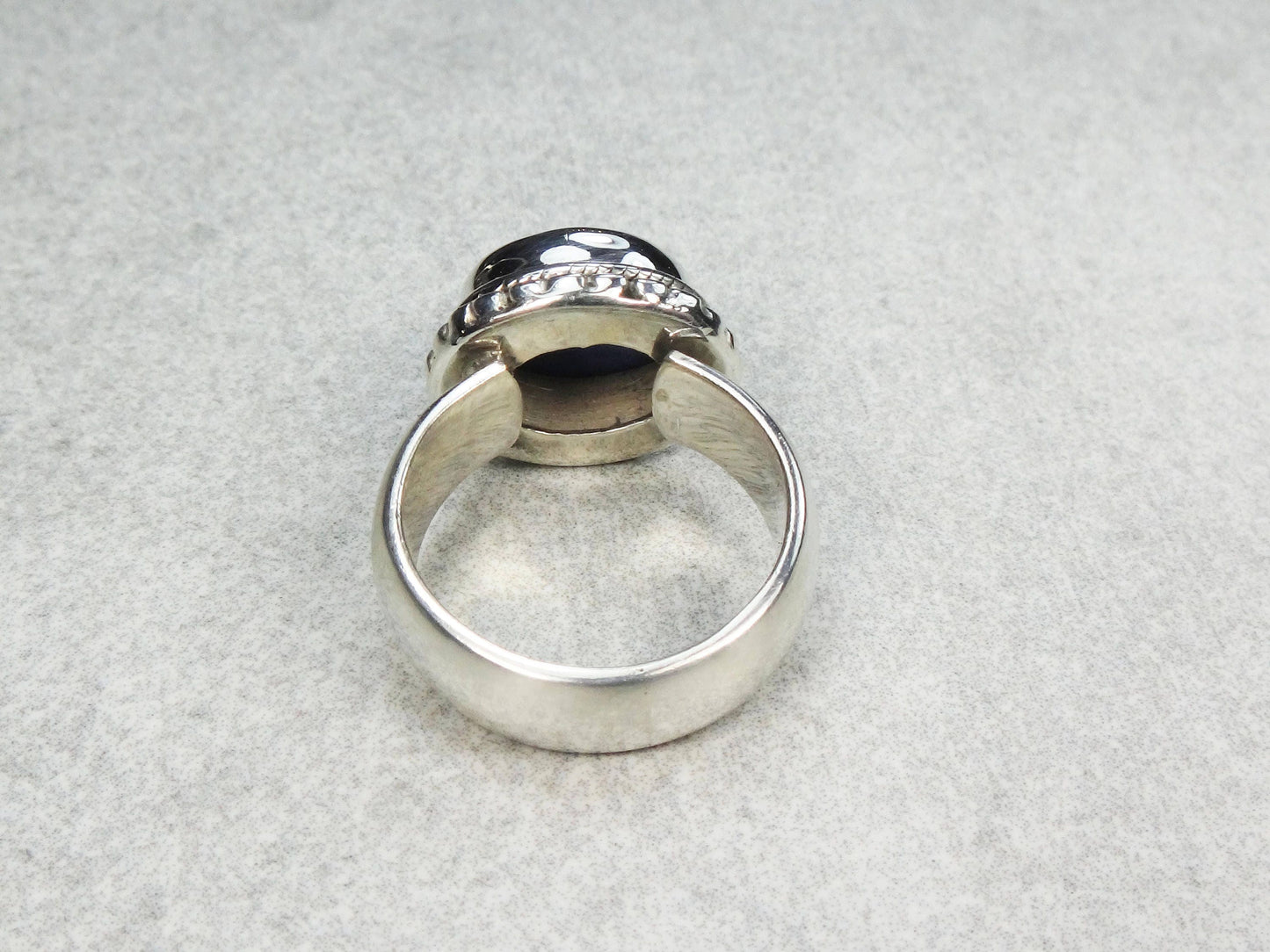 Vintage Sterling Silver Blue Stone Ring, Size 5 1/4