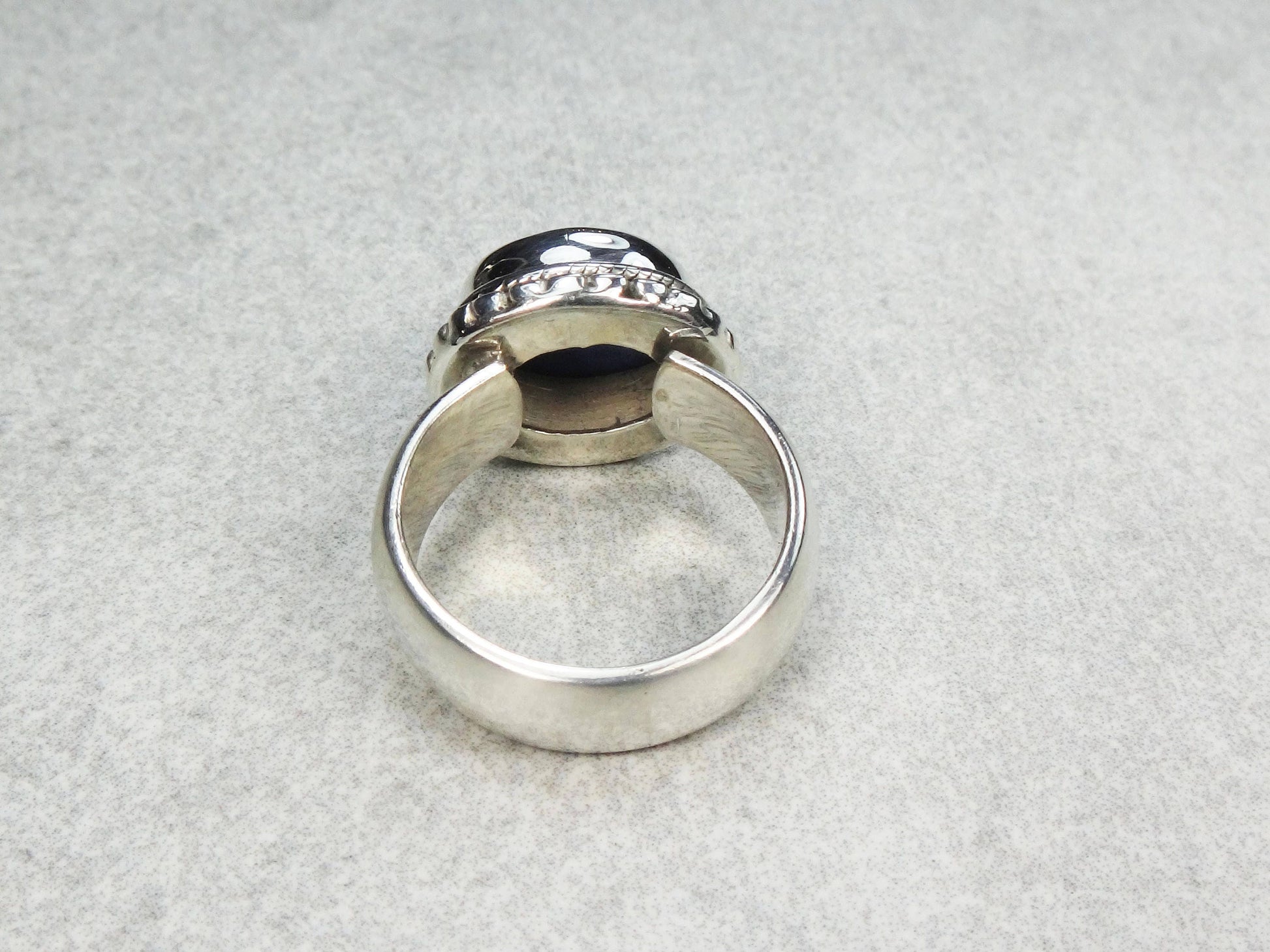 Vintage Sterling Silver Blue Stone Ring, Size 5 1/4