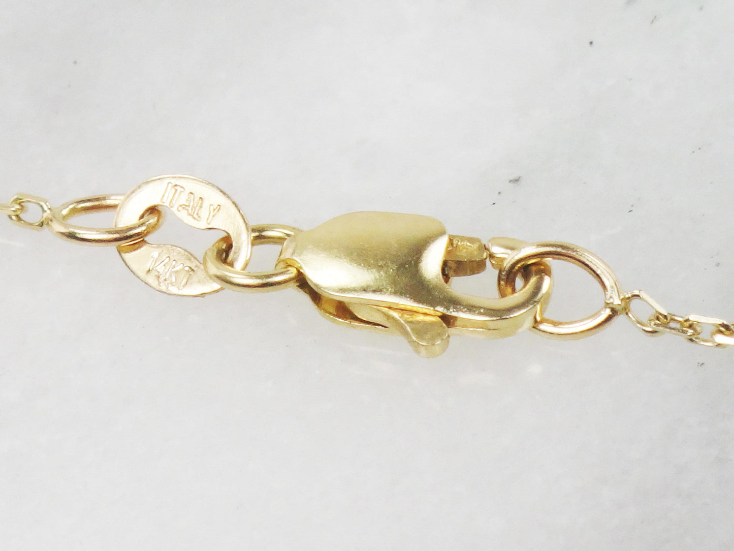 Vintage 14k Yellow Gold Black Onyx Bead and Link Necklace 16" Choker Station Necklace