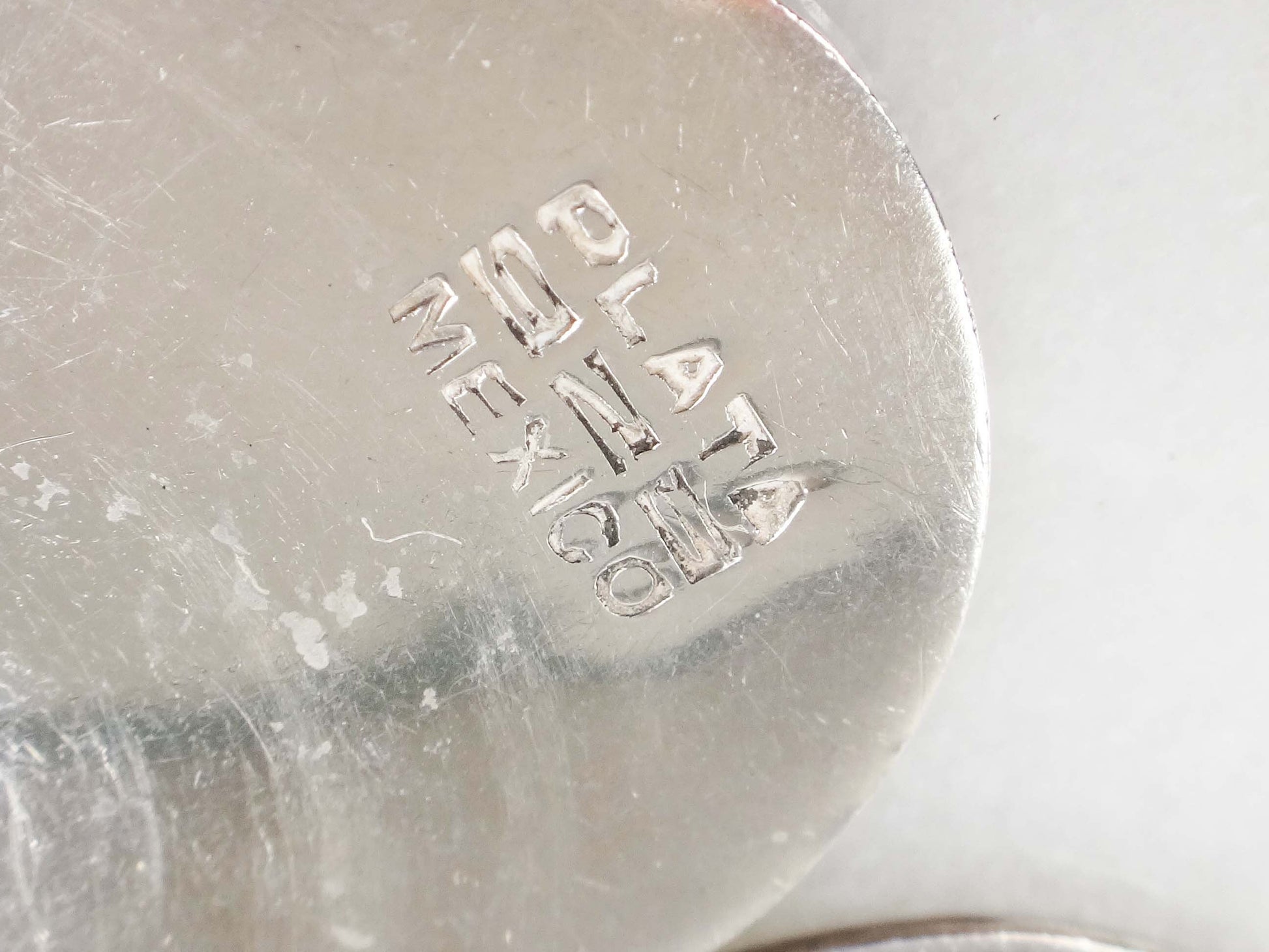 Vintage Sterling Silver Aztec Sun Calendar Earrings - Mayan Discs