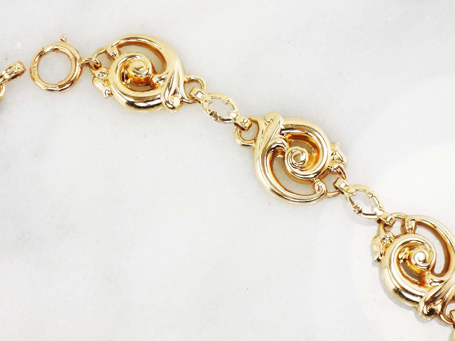 Vintage Esemco 10k Gold Ruby & Diamond Choker Necklace (15.25")