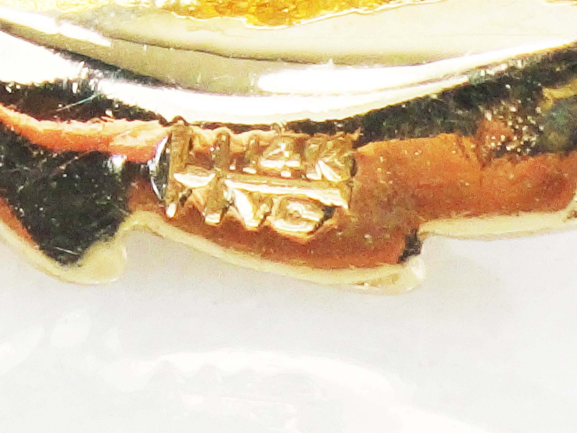 14k Yellow Gold Ruby Strawberries Pin - Vintage Jeweled Brooch