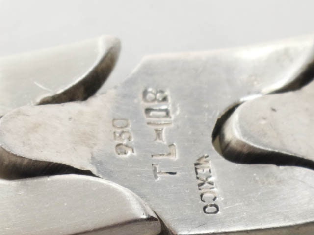 Vintage 950 Silver Y-Link Bracelet: Men's Heavy Modernist Design, 9 Inch