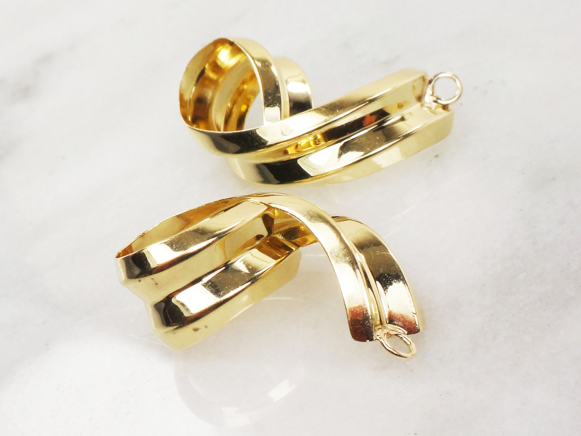 Vintage 14k Yellow Gold CZ Stud Earrings with Removable Jackets Bridal Earrings