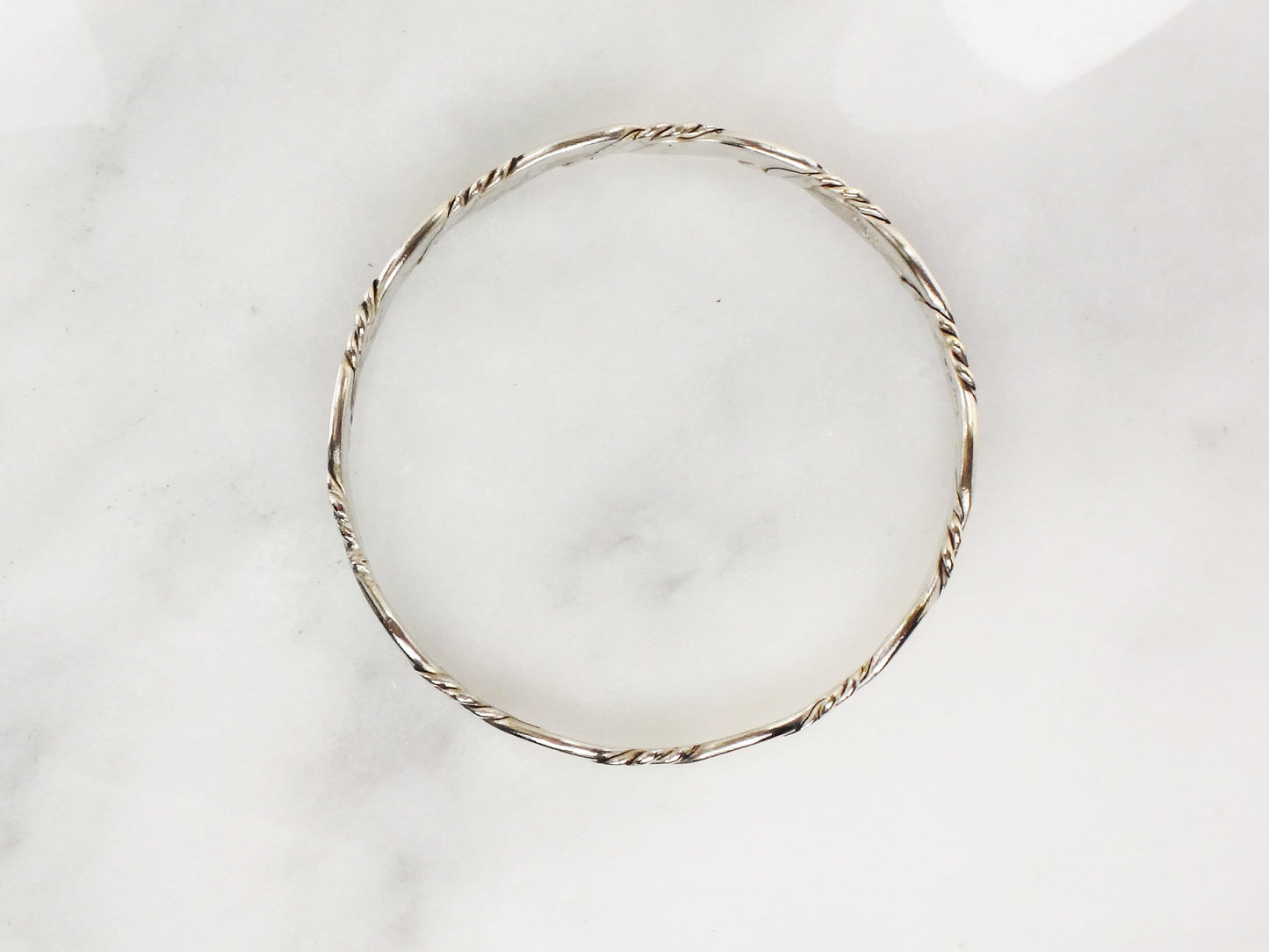 Vintage Sterling Silver Bangle Bracelet Mexico Sterling Silver Bracelet Slip On Bracelet