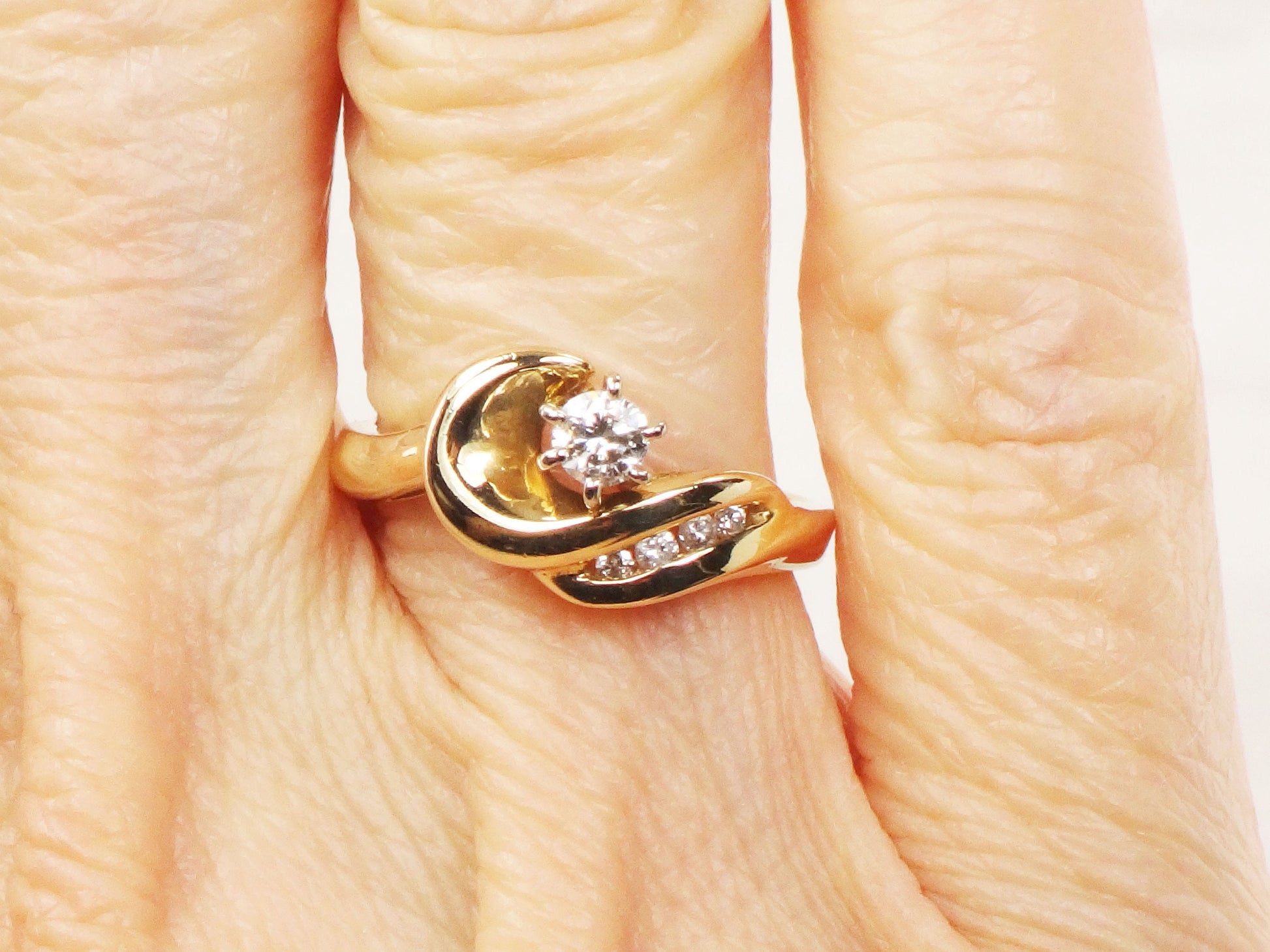 Vintage 14k Yellow Sapphire Starburst Stud Earrings Mid Century Modern Style Yellow Gold Earrings