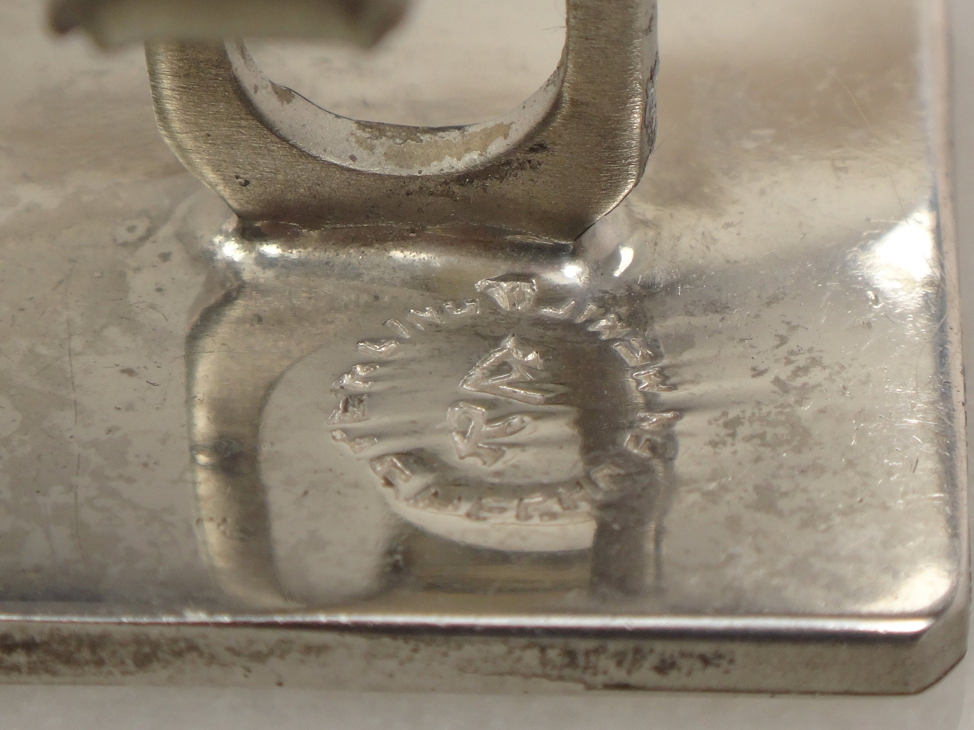 Vintage Sterling Silver Cufflinks Square Sterling Silver Cufflinks Mexico Signed RM Cufflinks Aztec Myan Sun Calendar Cufflinks