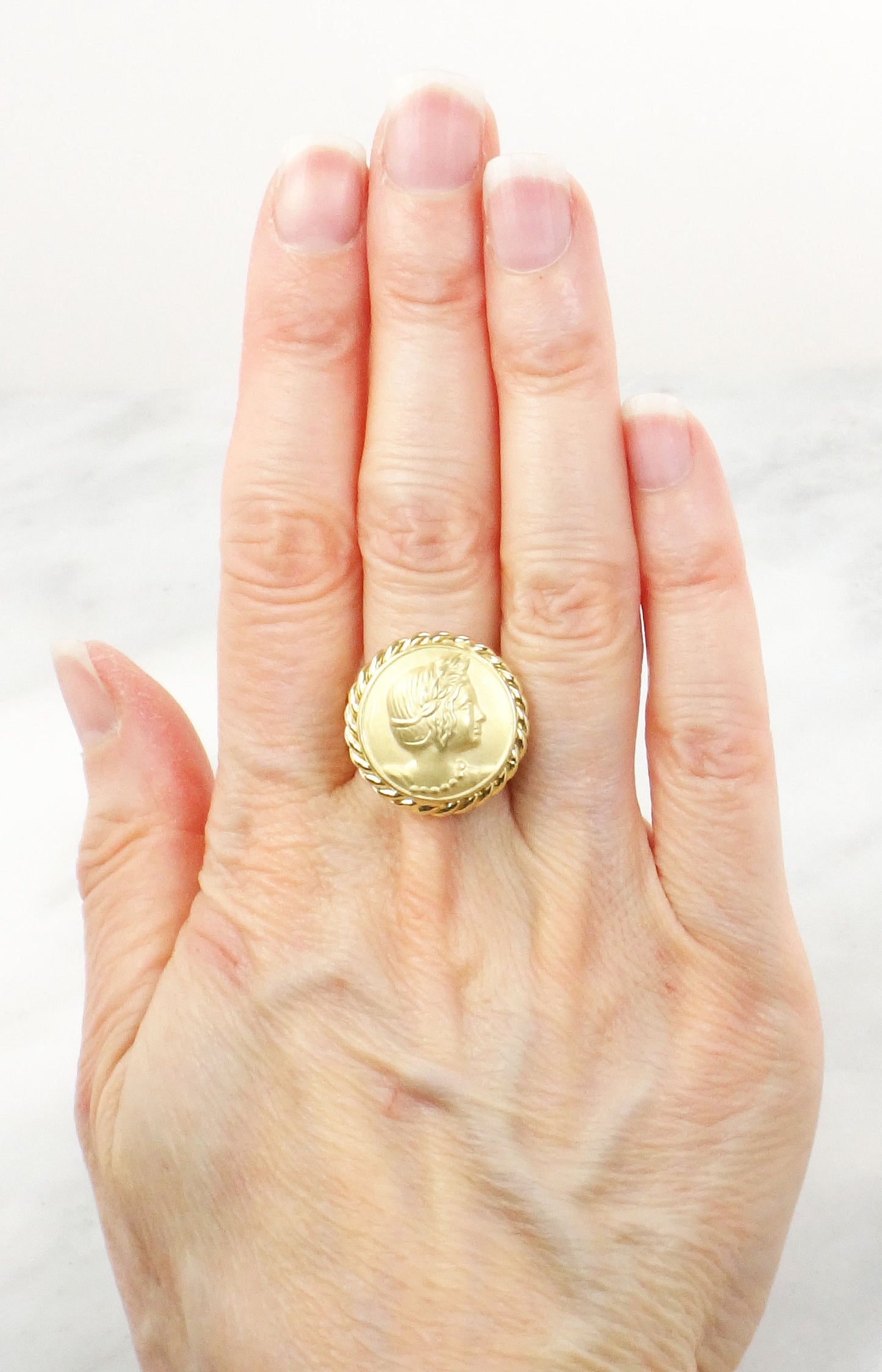 Vintage 18k Gold Amethyst Ring Art Deco White Gold Natural Amethyst Ring Antique Light Purple Stone Ring Right Hand Ring Size 6 1/2