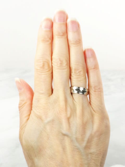 Vintage 14k Yellow Gold Natural Diamond Engagement Ring Charm JR Wood Ring - Bride Gift