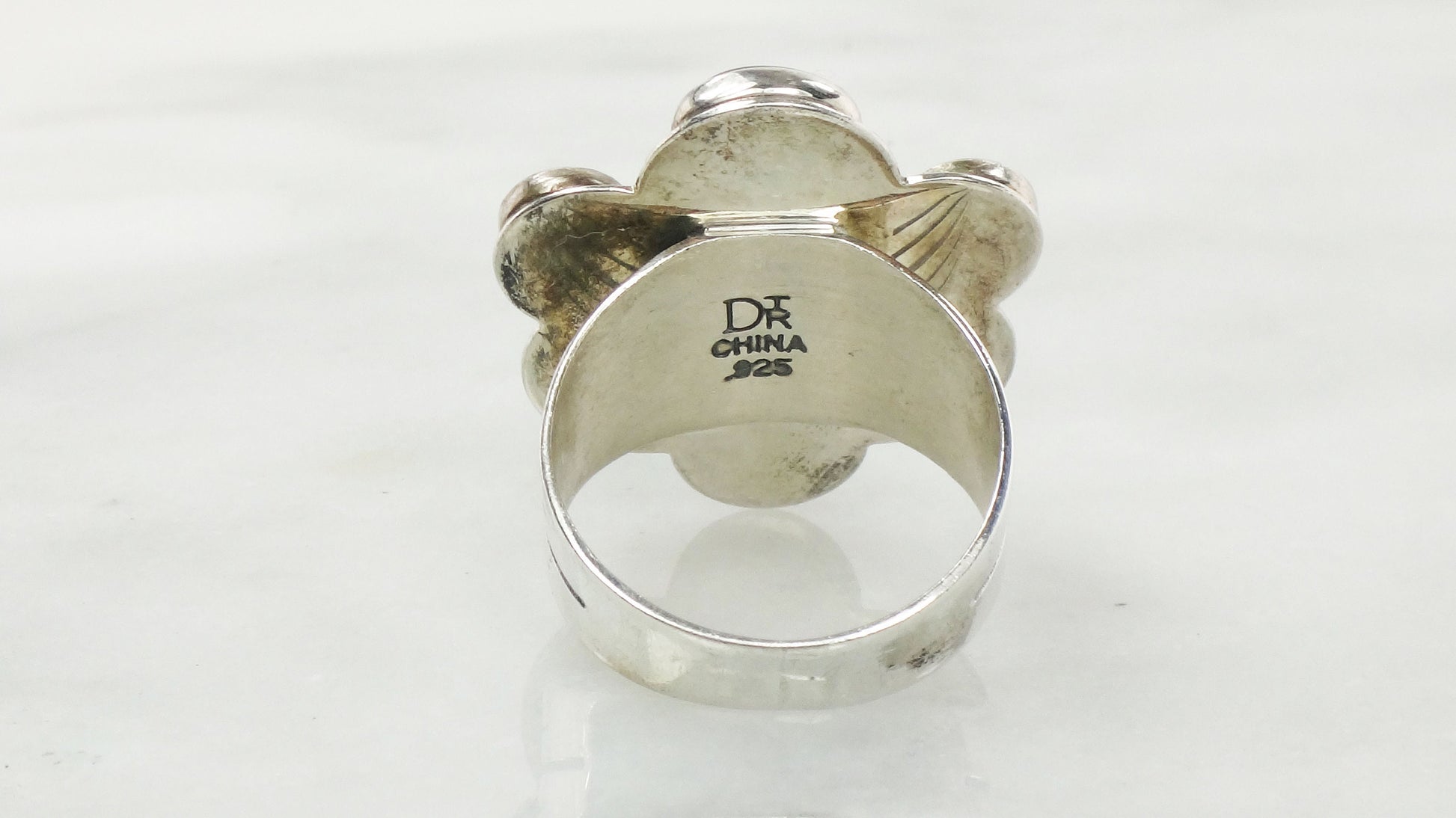 Vintage Large Jay King Sterling Silver Amethyst Ring Size 10 DTR