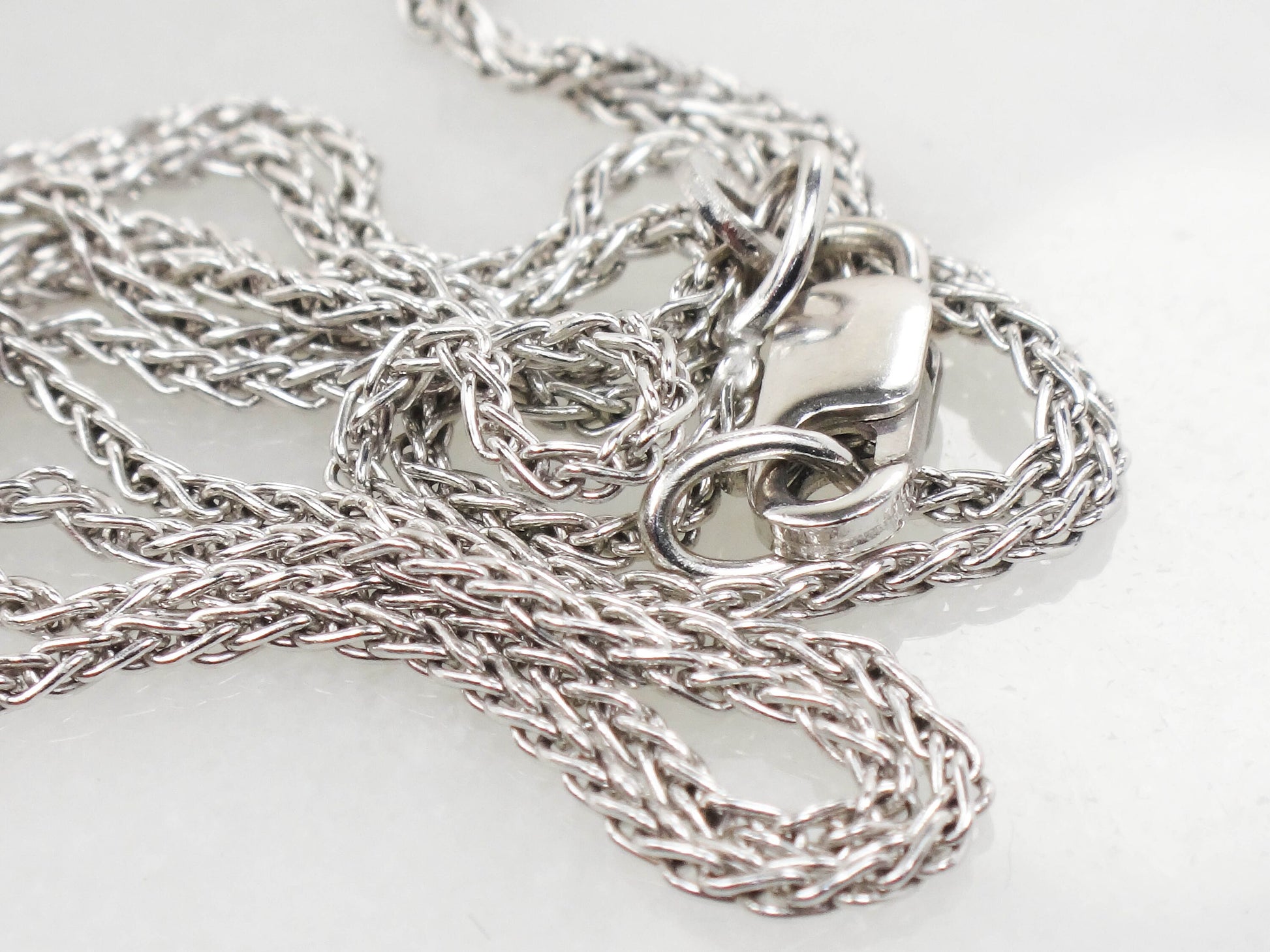 Vintage Sonia B Diamond Heart Pendant Necklace, 14k White Gold, 2 CT TDW