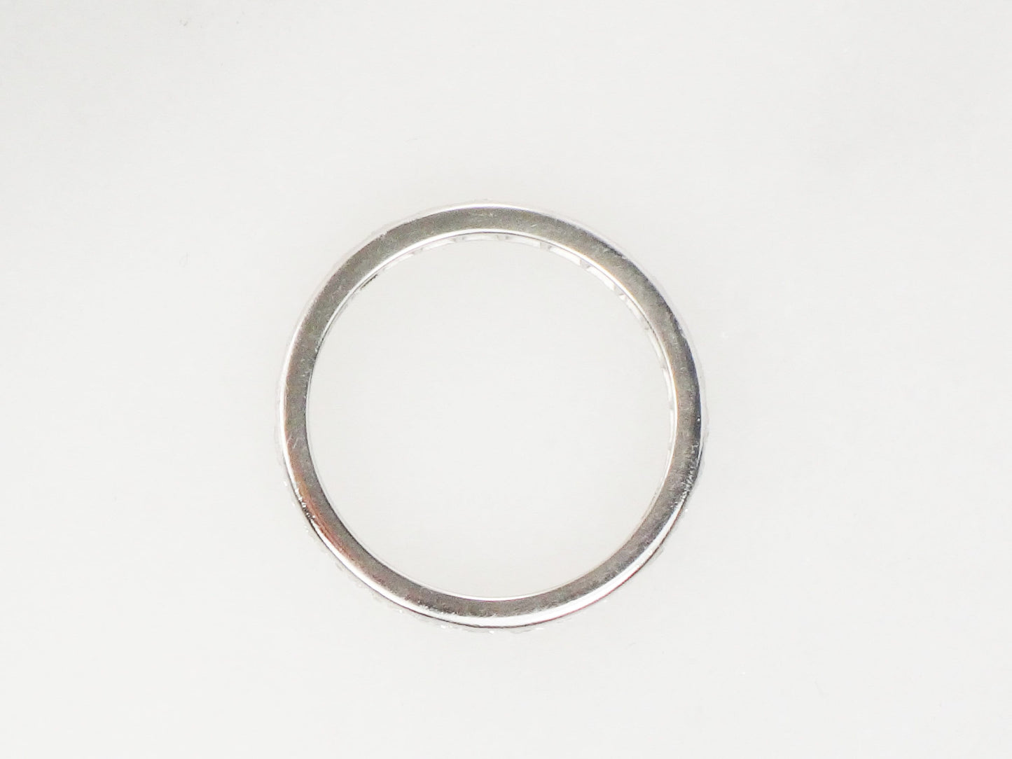 Vintage Platinum Diamond Eternity Wedding Ring, 1 CT, Size 5 1/4