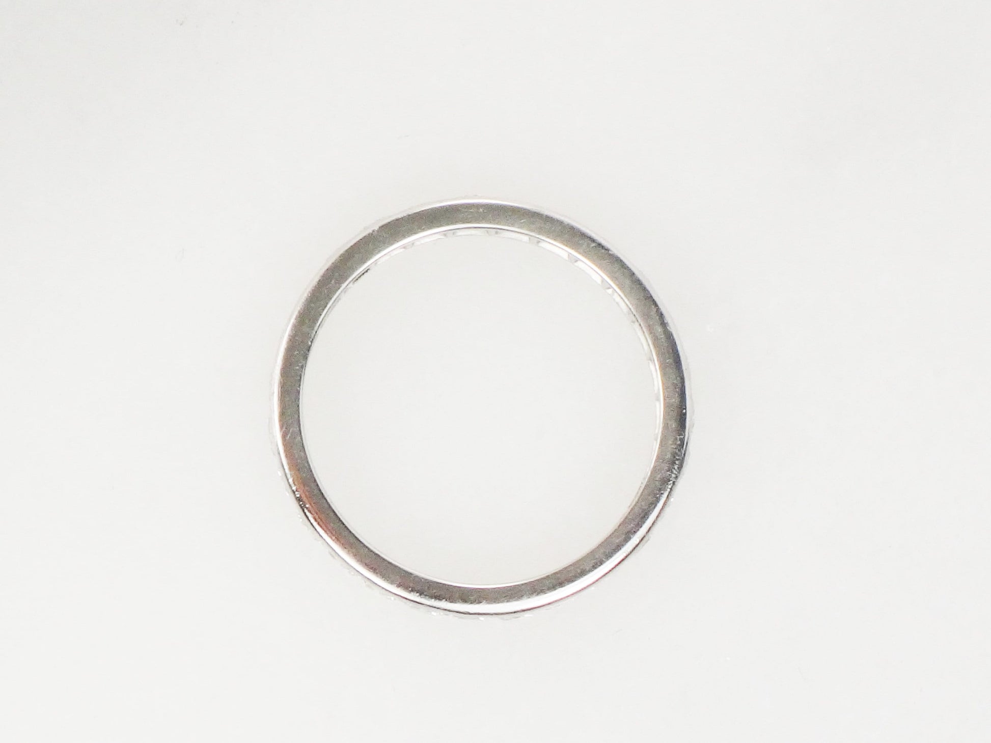 Vintage Platinum Diamond Eternity Wedding Ring, 1 CT, Size 5 1/4