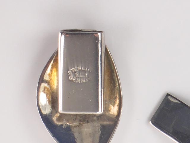 Vintage Sterling Silver Leaf Bracelet - SCF Denmark Modernist Design