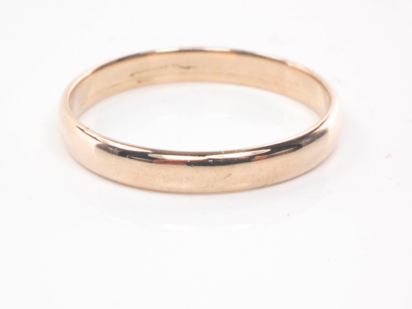 Vintage 14k Yellow Gold Wedding Band - Unisex Stacking Ring Size 9.25