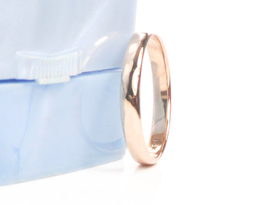 Vintage 14k Yellow Gold Wedding Band - Unisex Stacking Ring Size 9.25