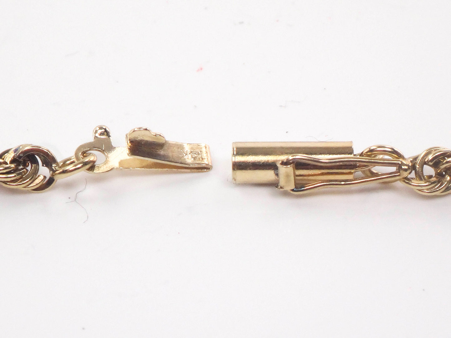 Vintage Solid 14k Yellow Gold Rope Chain 20 1/2"