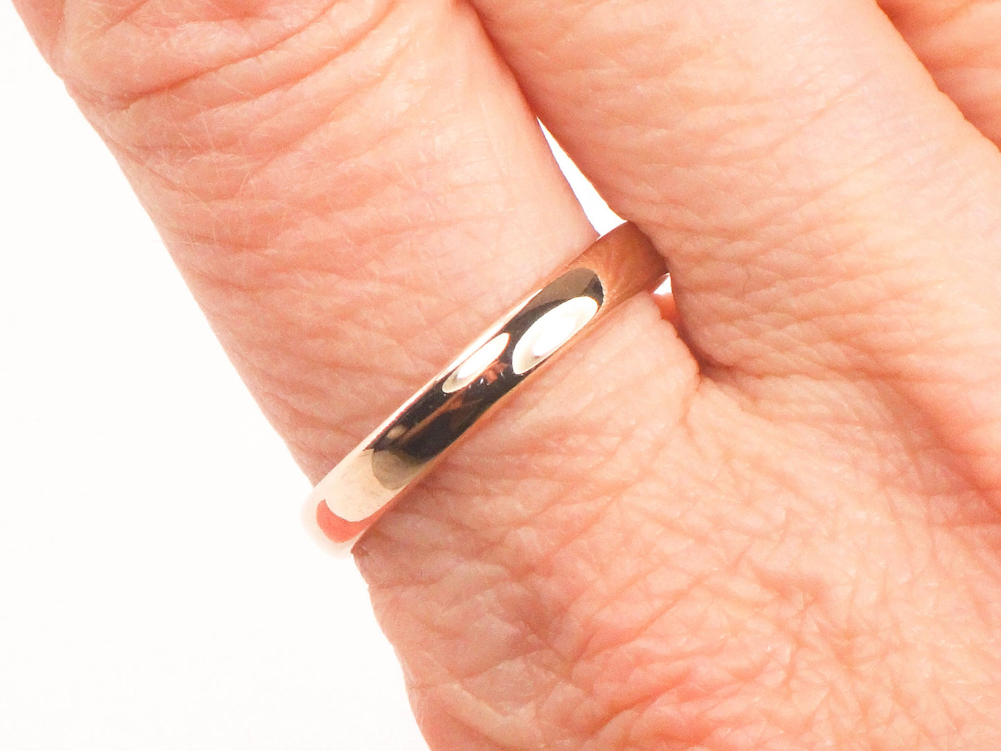 Vintage Thin 14k Yellow Gold Wedding Band 14k Gold Wedding Ring or Stacking Ring Unisex Size 9.25