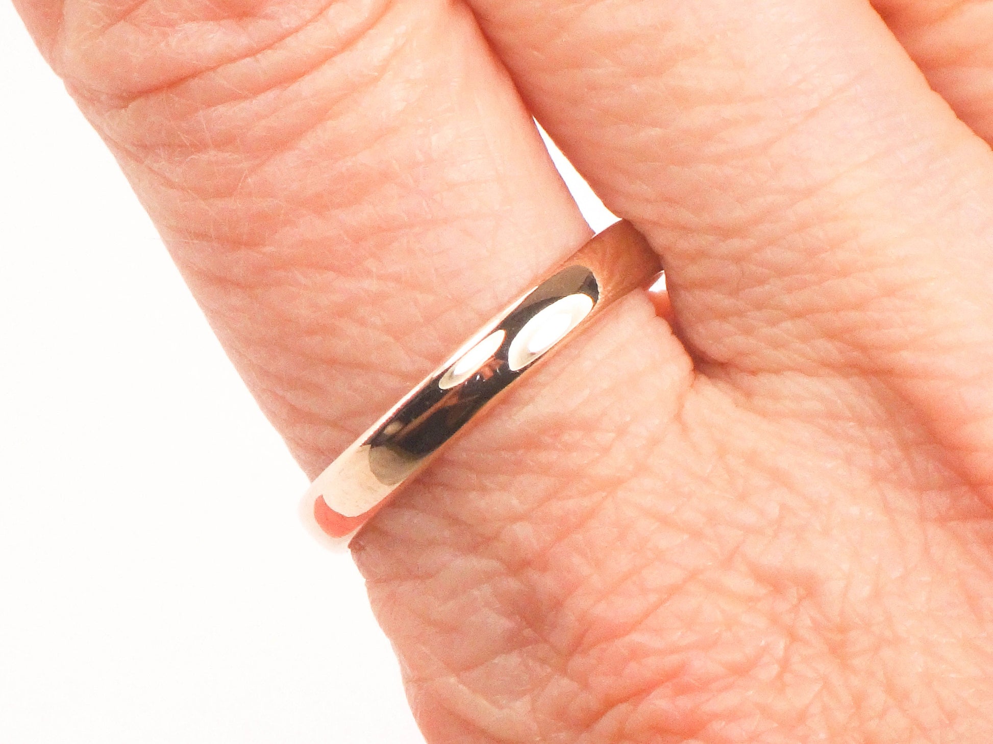 Vintage 14k Yellow Gold Wedding Band - Unisex Stacking Ring Size 9.25