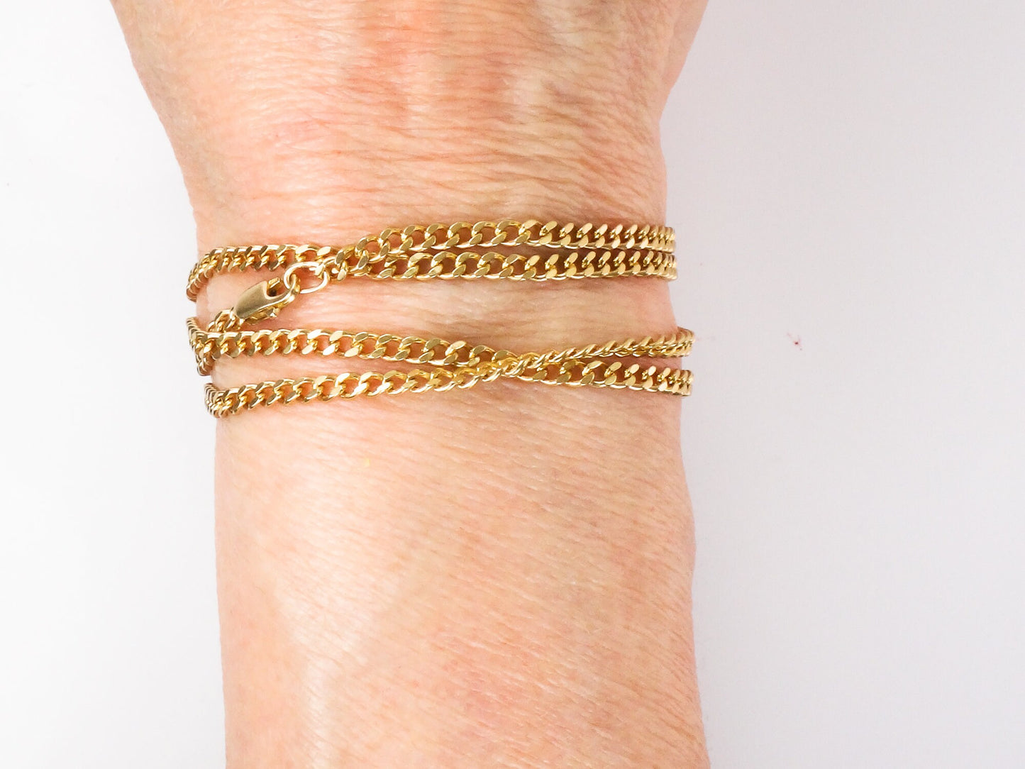 Vintage Long 14k Solid Yellow Gold Link Chain 28.5" 15.2 grams