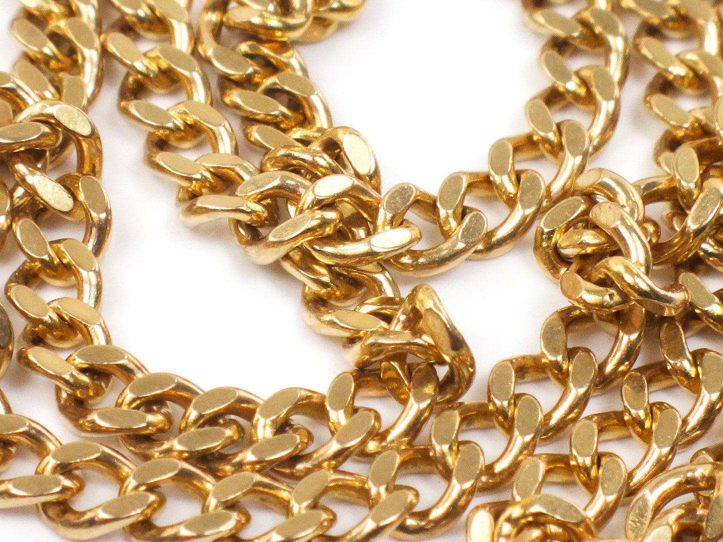 Vintage Long 14k Solid Yellow Gold Link Chain 28.5" 15.2 grams