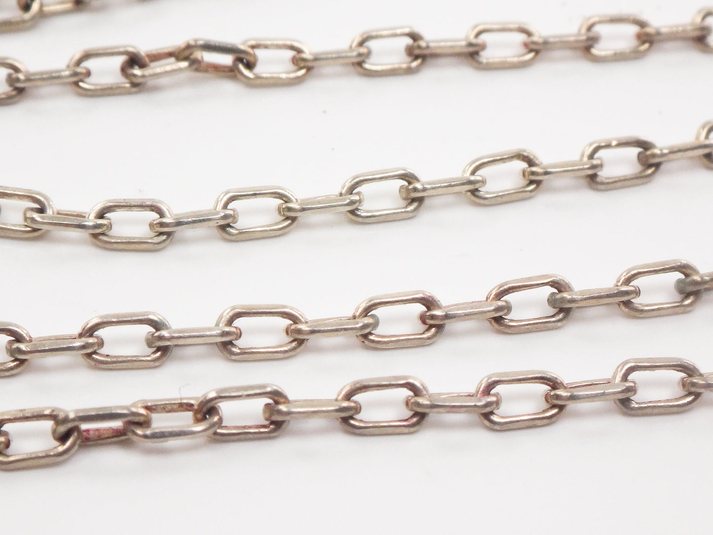 Vintage Large Sterling Silver Green Seahorse Pendant Necklace with Paperclip Chain, Carved Chrysoprase, 20.5"