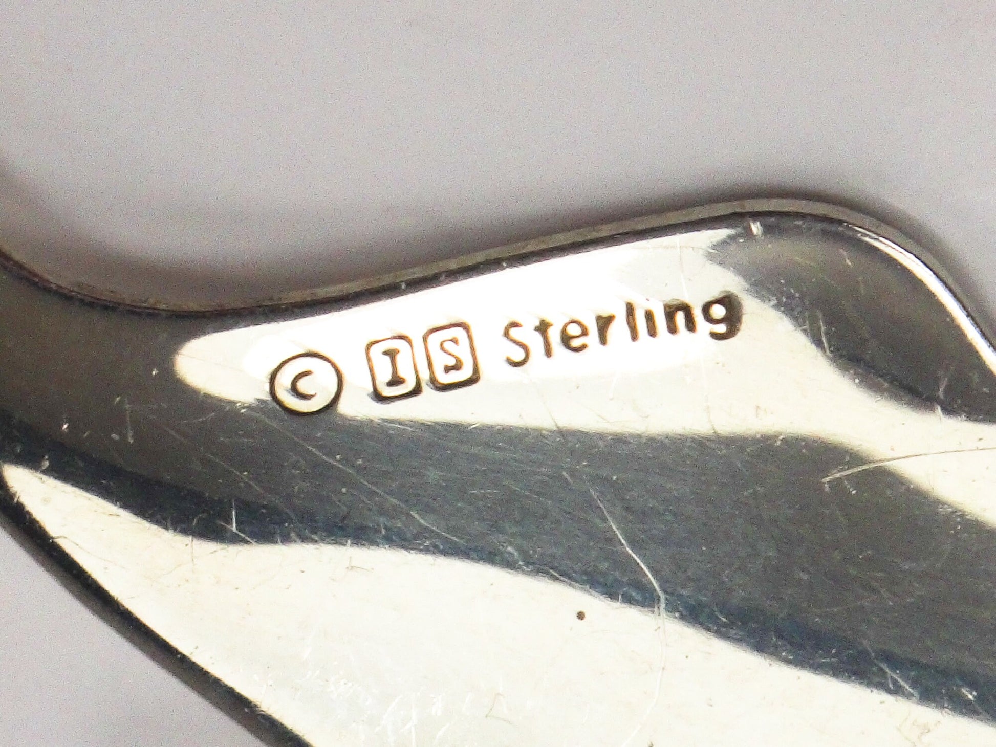 Vintage International Silver Large Butterfly Convertible Pendant Pin