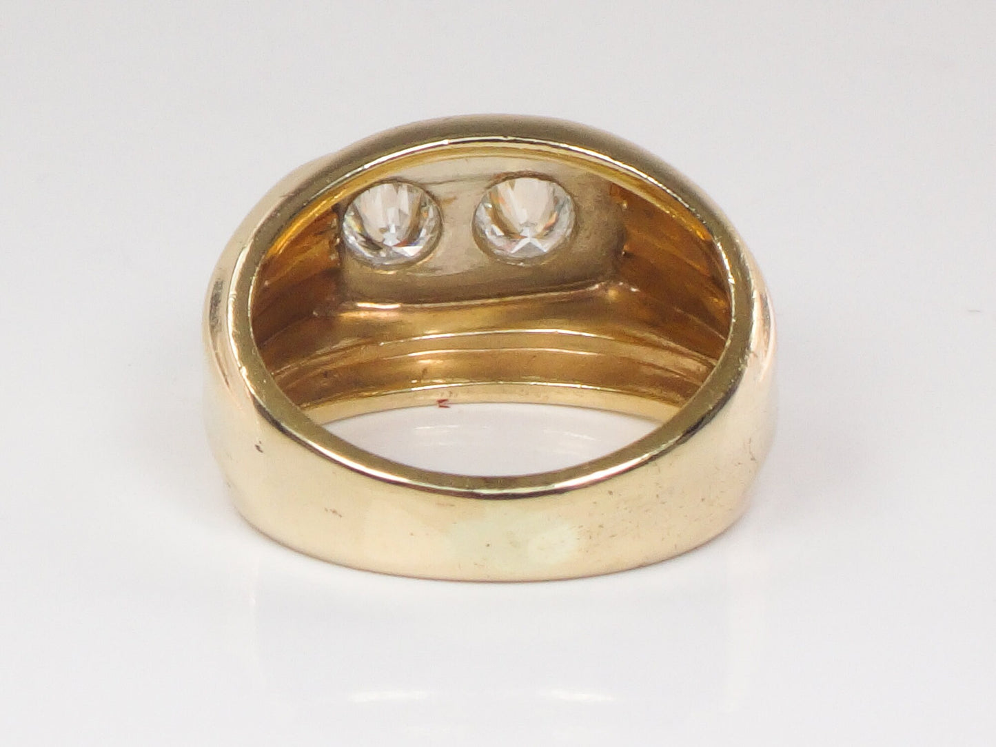 Vintage 14k Gold Two Diamond Ring (.50 CTW, Size 4.75)