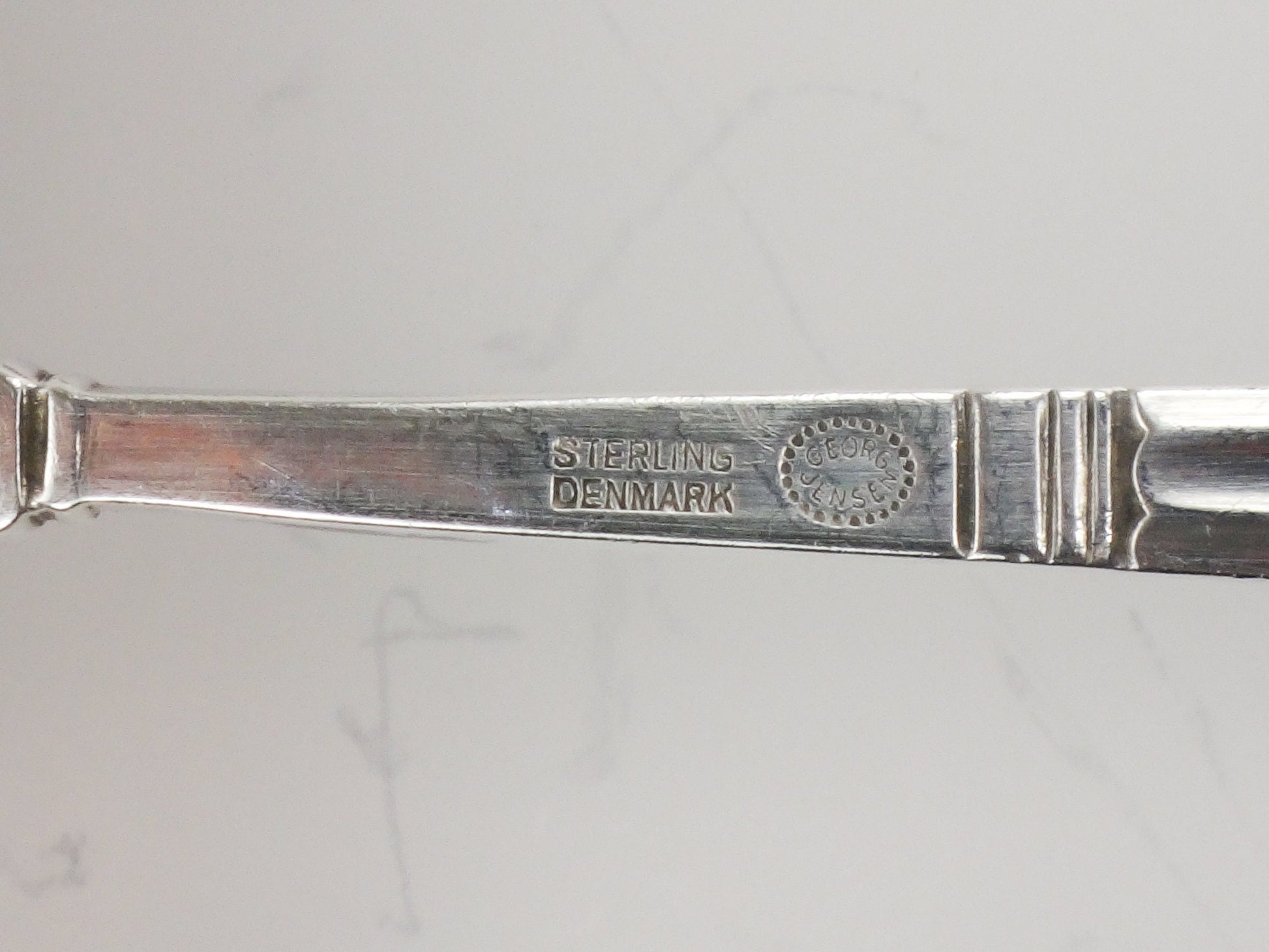 Georg Jensen Sterling Silver Acorn Pattern Large Gravy Ladle 7 3/4"