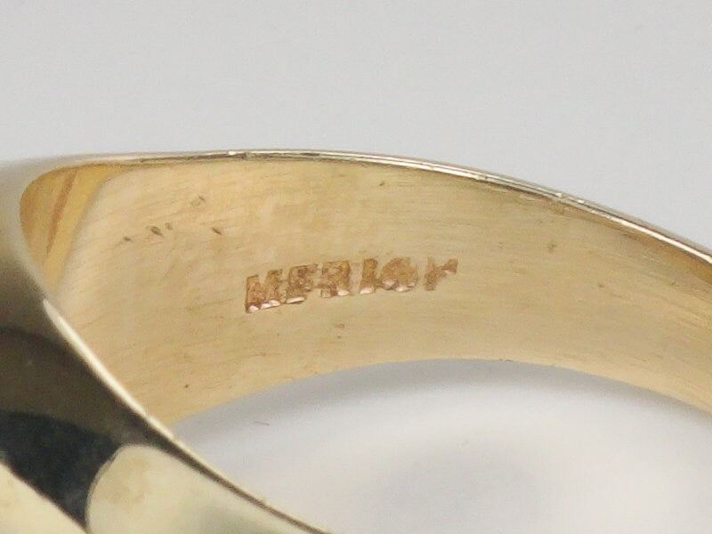 Vintage Men's 14k Yellow Gold Natural Diamond Cluster Ring: 1.0 CT TDW