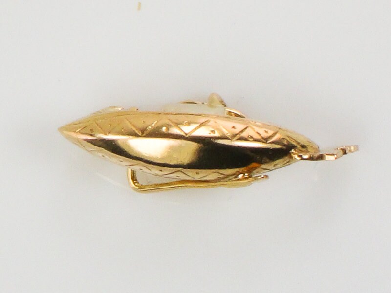 Vintage 18k Yellow Gold Italian Gondola Pendant Charm 3D Italy Travel Charm