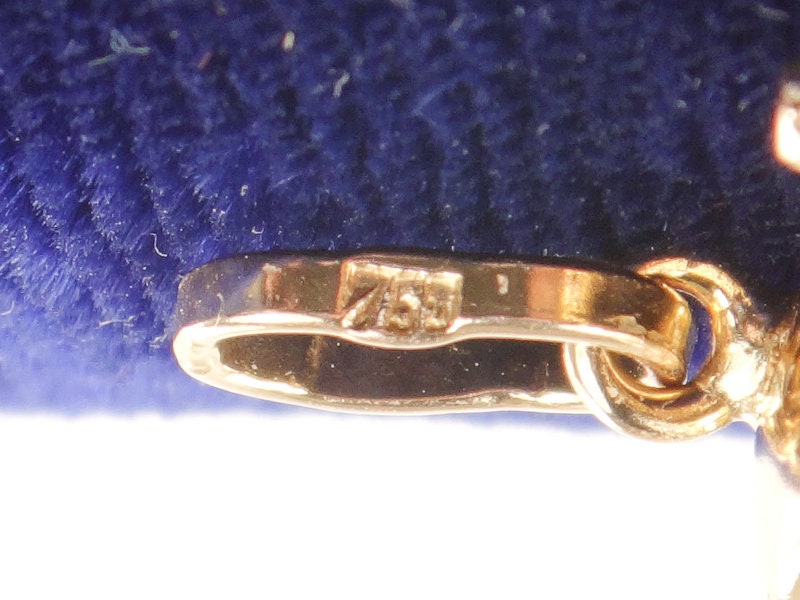 Vintage 18k Yellow Gold Italian Gondola Pendant Charm 3D Italy Travel Charm