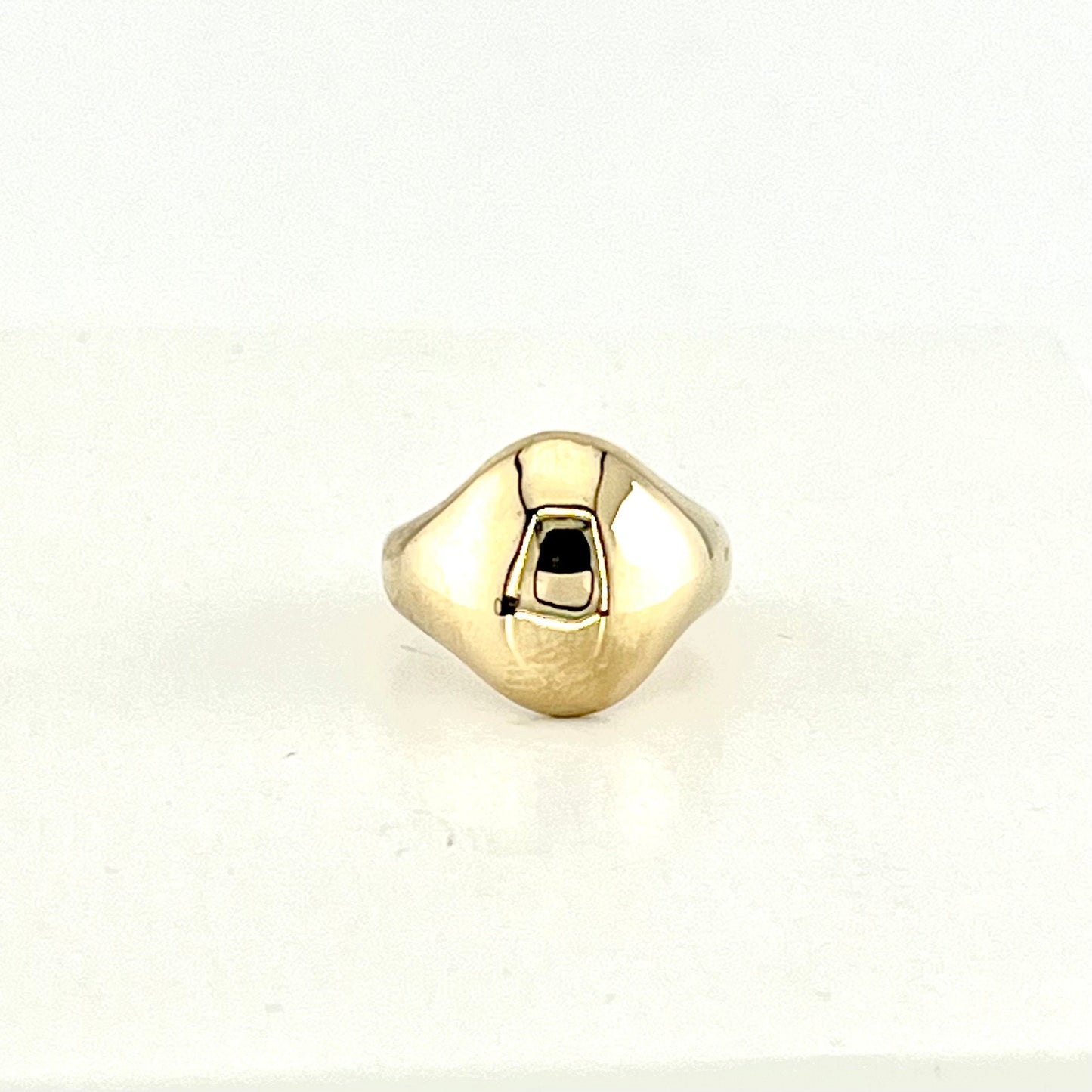 Vintage Solid 14k Yellow Gold Polished Dome Ring Size 6