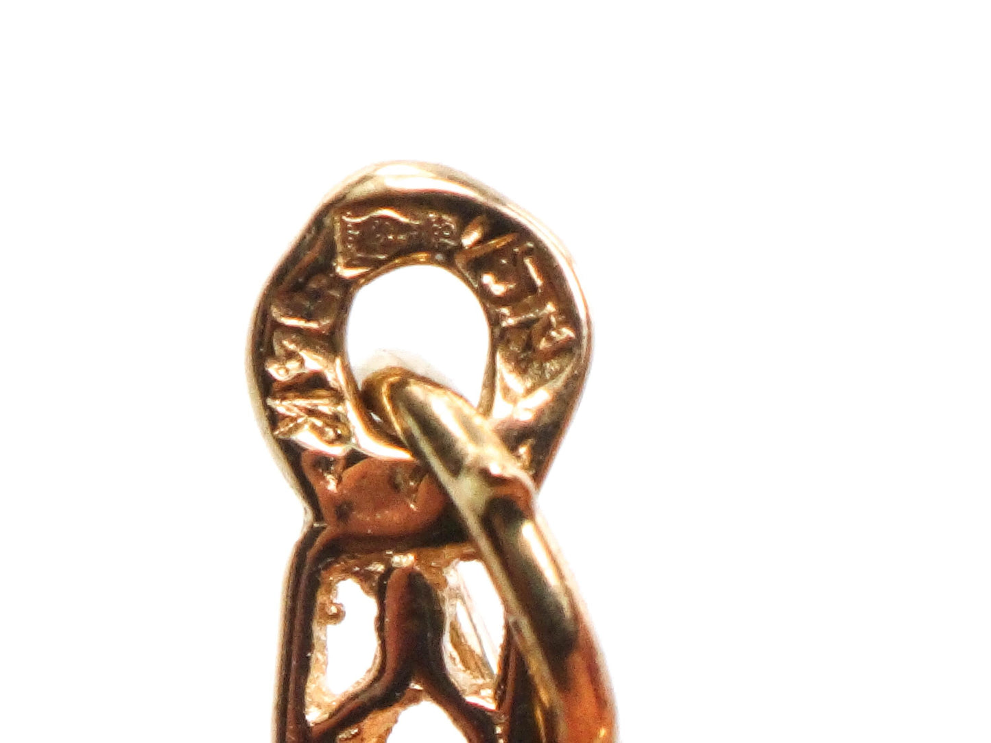 Solid 14k Yellow Gold Cross Pendant - Vintage Filigree Openwork Christian Religious Jewelry