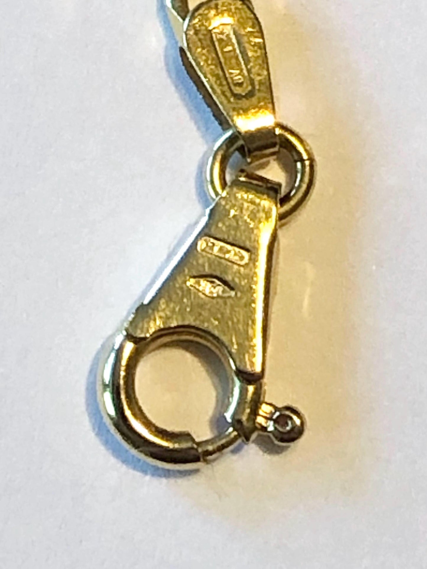 Vintage 18k Yellow Gold Solid Gold Figaro Style Link Chain 20" 3.0 mm Unisex