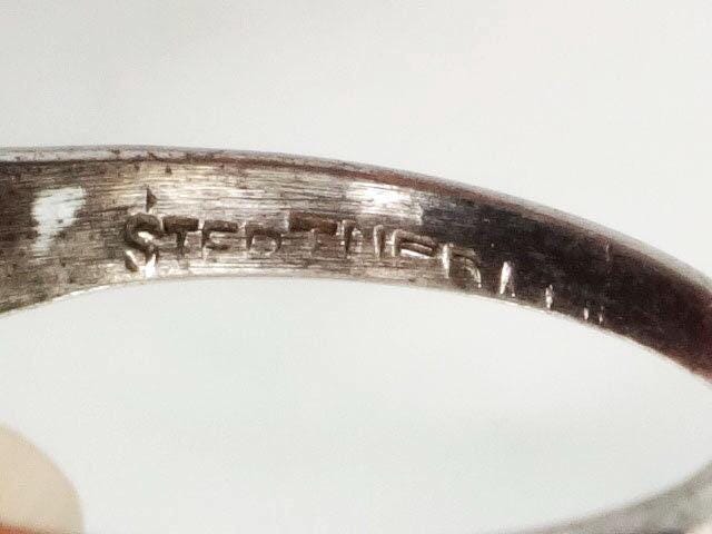 Vintage Art Deco Sterling Silver Marcasite Ring: Black Onyx, Size 3.75