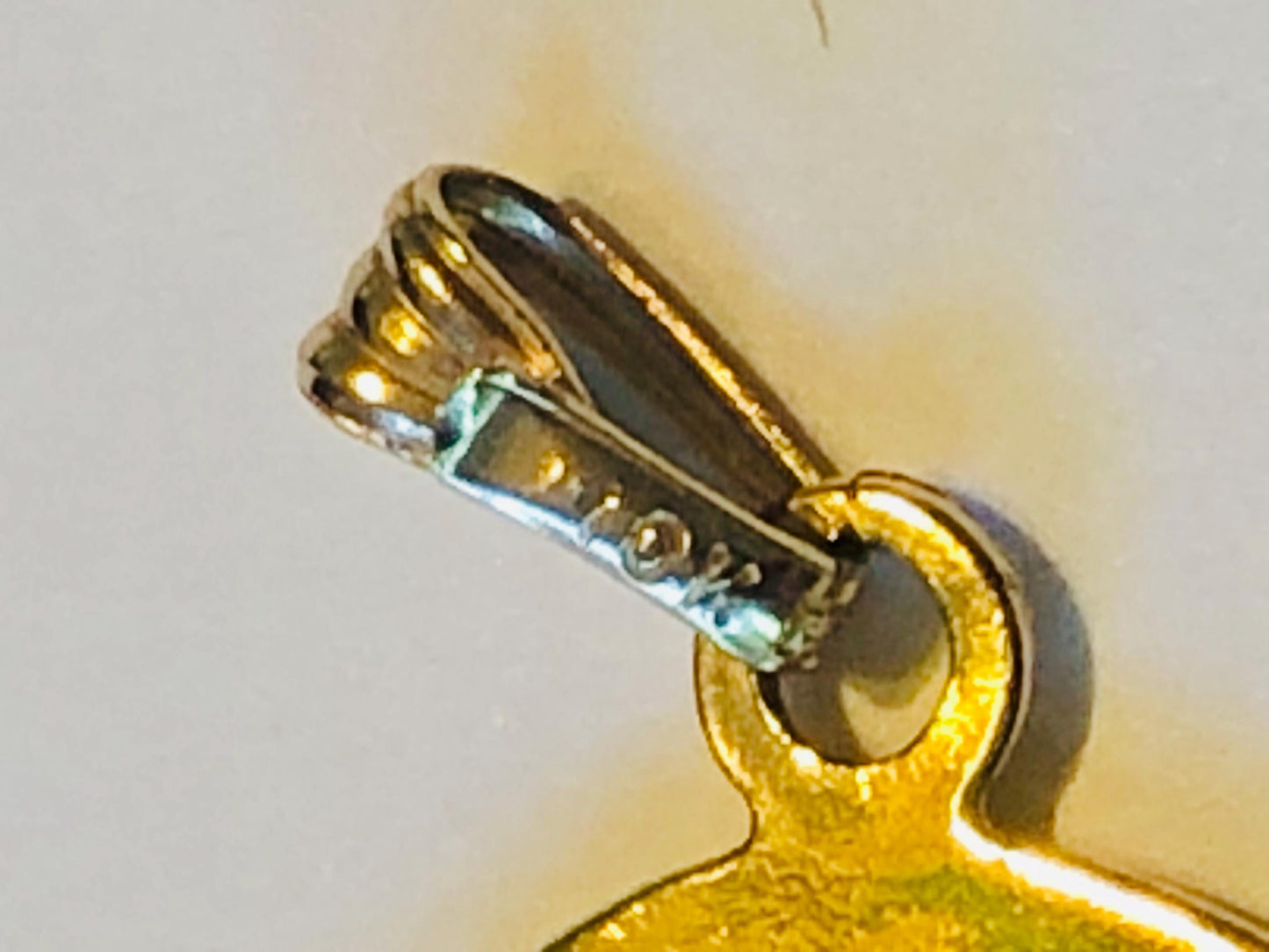 Vintage Solid 9k Yellow Gold Claddagh Pendant, Small Irish Claddagh Charm