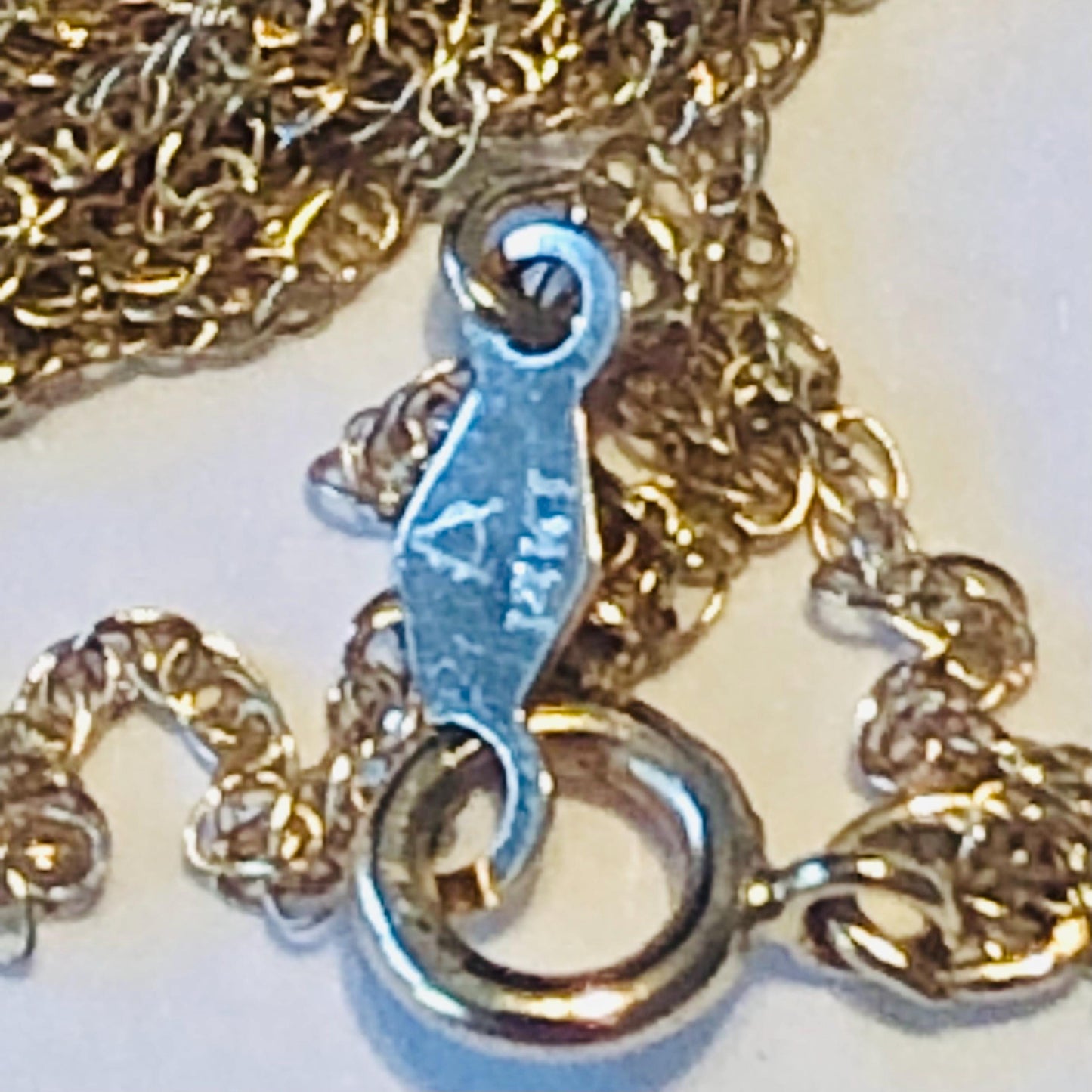 Vintage 14k Blue Topaz and Diamond Necklace, Oval Cut Topaz Pendant, December Birthstone