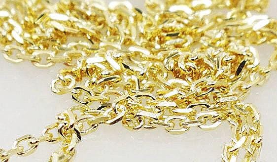 Vintage Diamond Pendant Necklace: 14k Yellow Gold, .55 Carat Round Solitaire, 18"