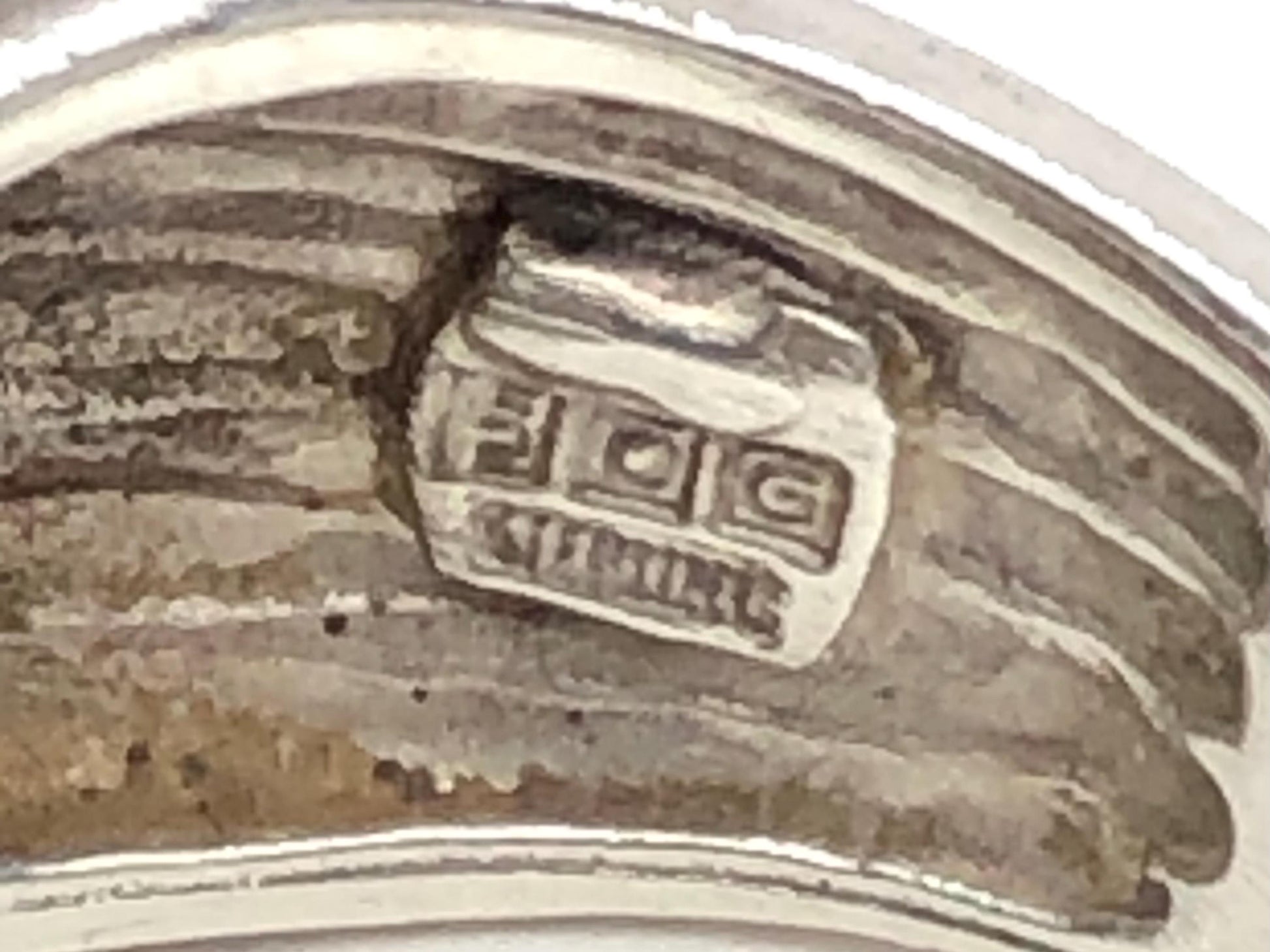 Vintage Boho Sterling Silver and Gold Black Onyx Ring - SDG Ring - Size 8