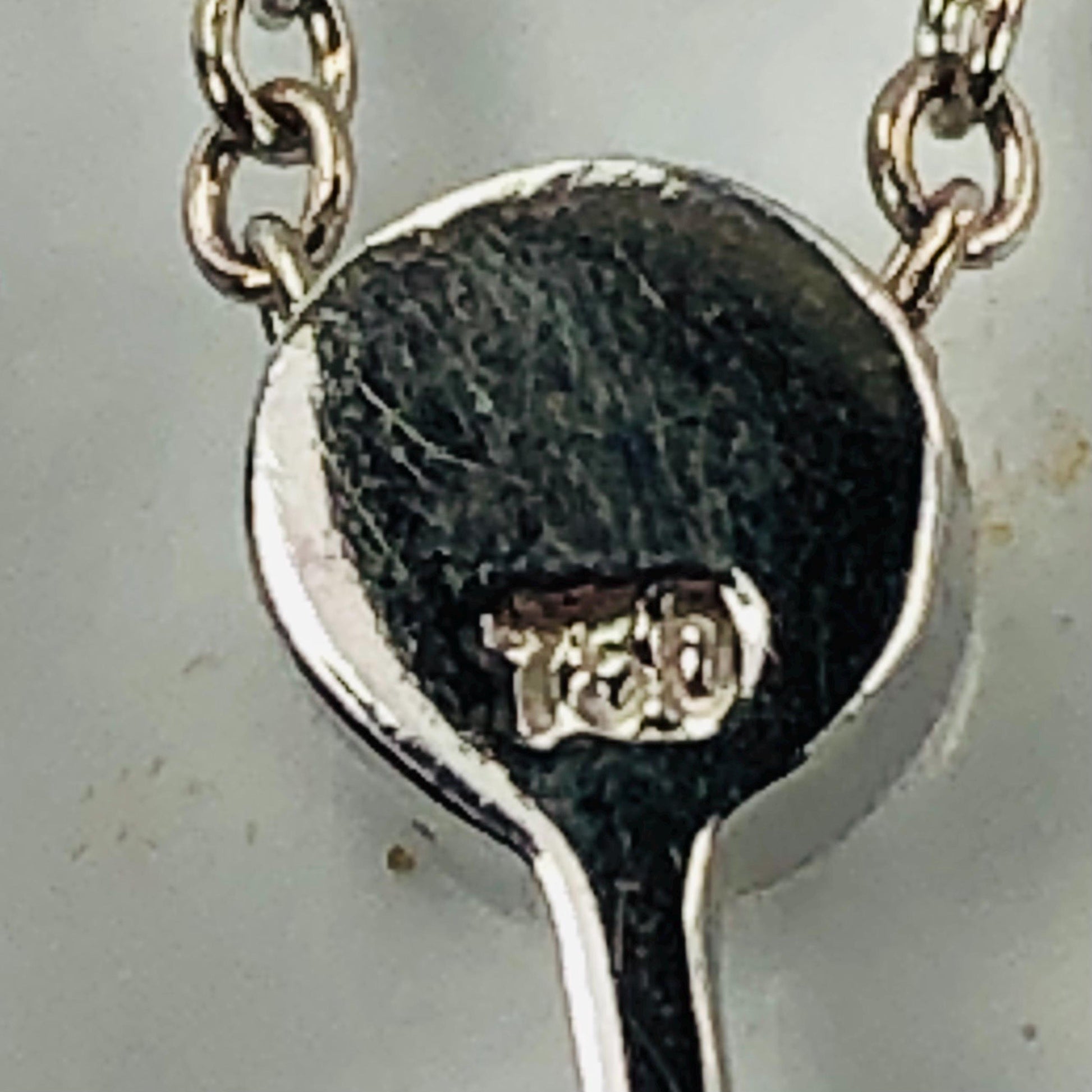 Vintage Carelle 18k White Gold Three Diamond Drop Necklace Approx. 1/2 Carat 16"