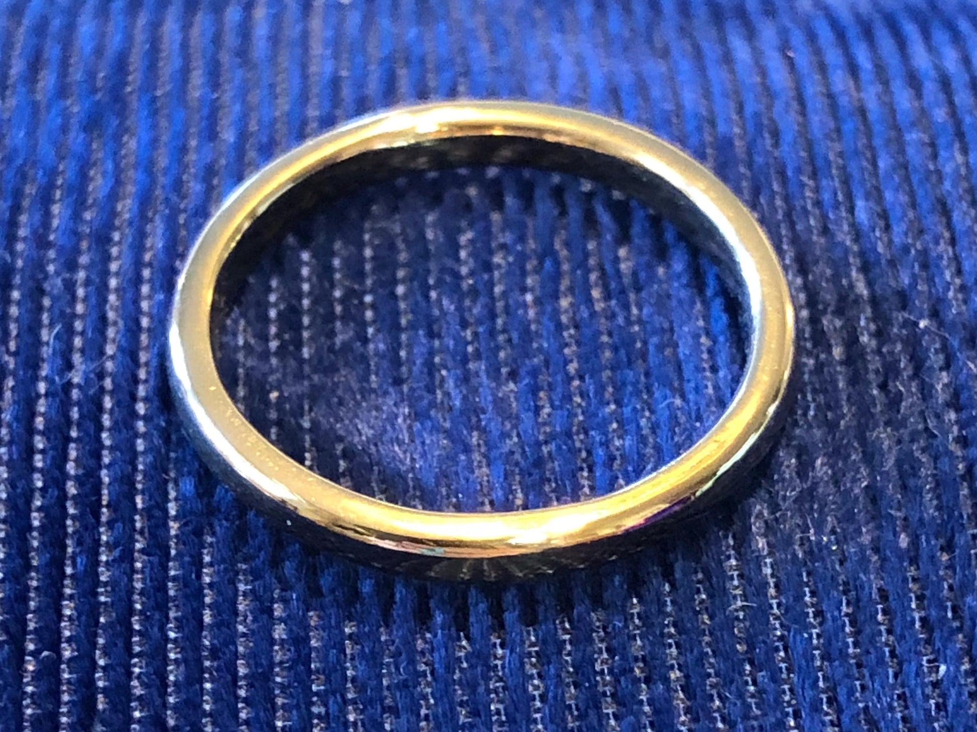 Vintage ArtCarved 14k Yellow Gold Wedding Band - 2.2 MM Stacking Ring, Size 6.25