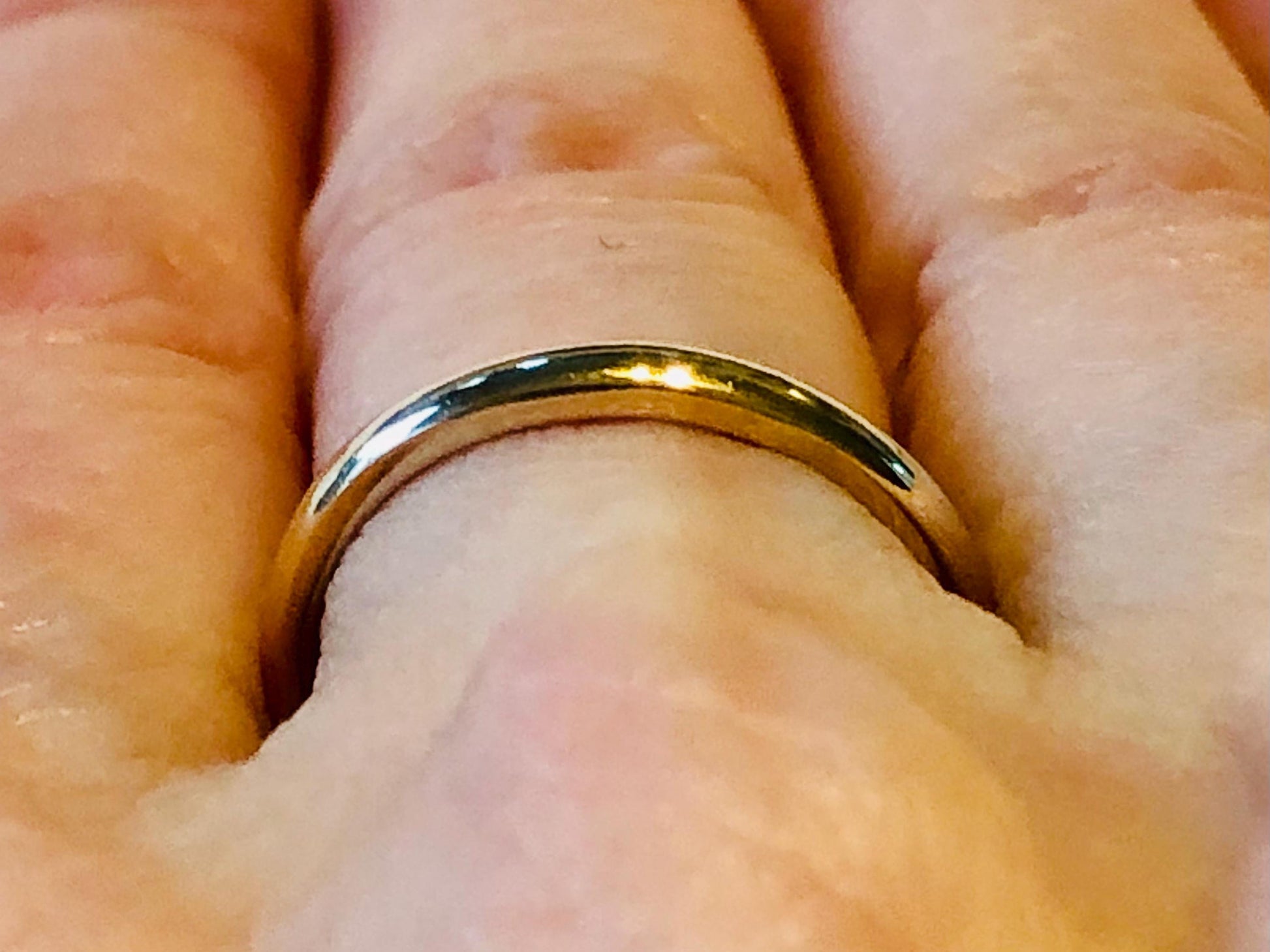 Vintage ArtCarved 14k Yellow Gold Wedding Band - 2.2 MM Stacking Ring, Size 6.25