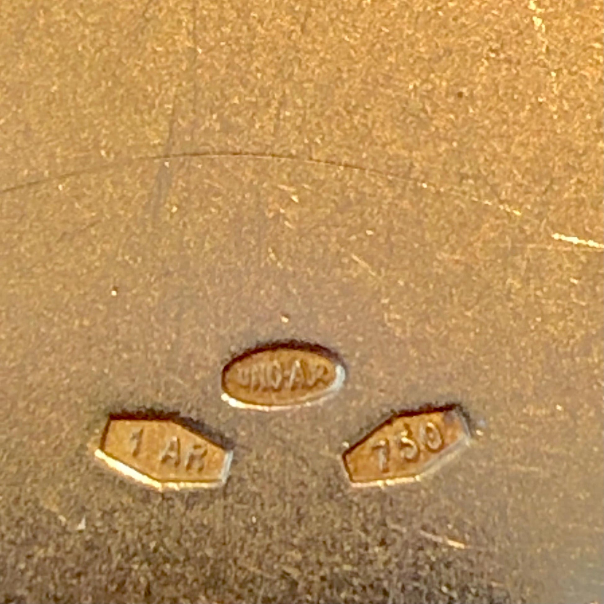 Vintage 18k Yellow Solid Gold Saint Anthony Charm Pendant