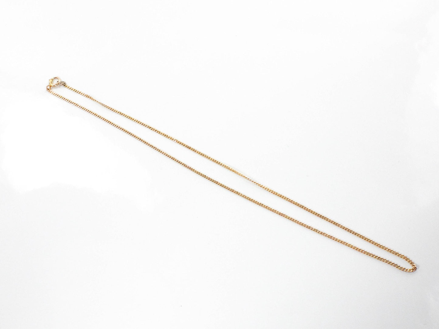 Vintage 14k Yellow Gold Link Pendant Chain - 15.5"