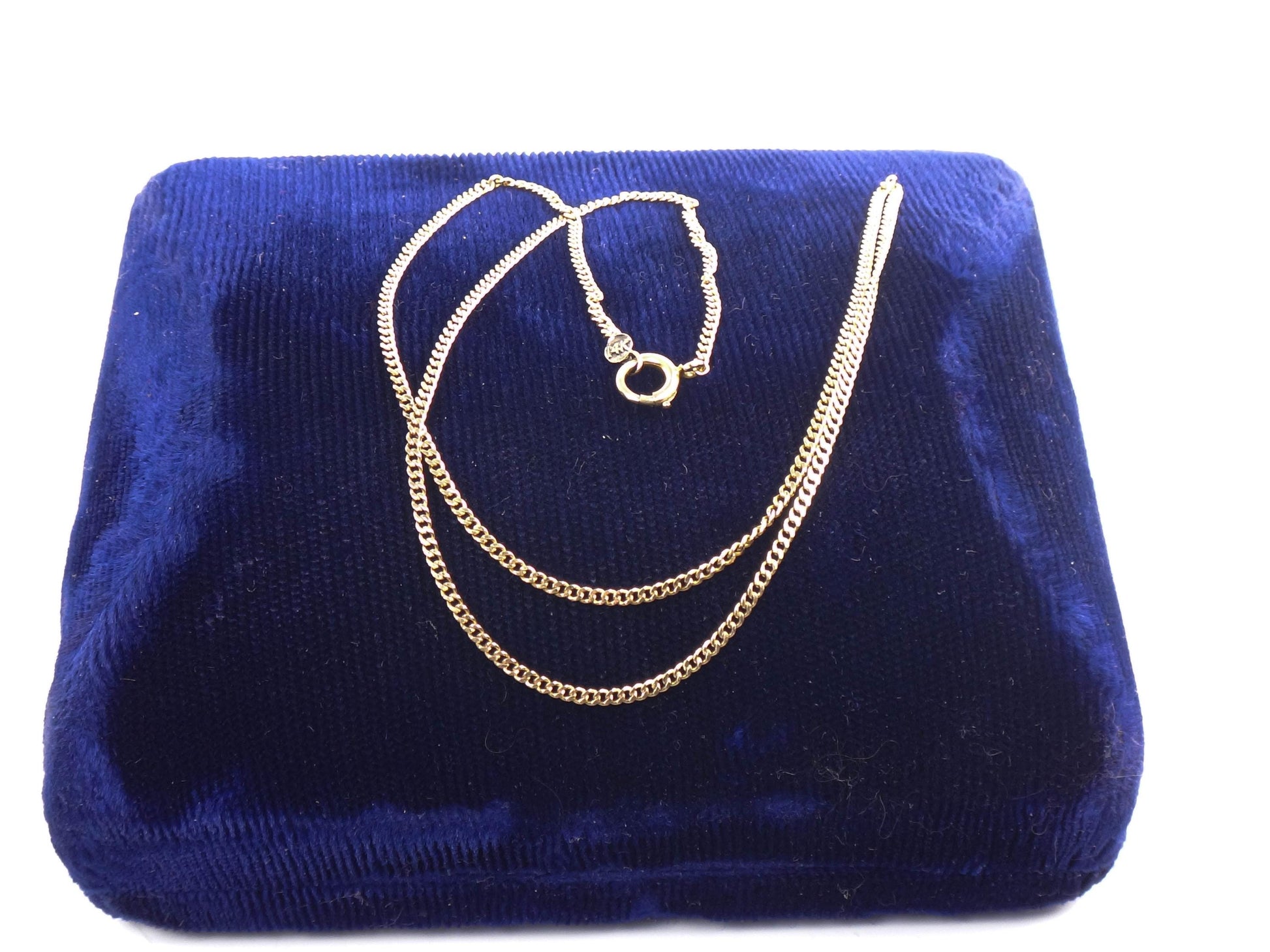 Vintage 14k Yellow Gold Link Pendant Chain - 15.5"