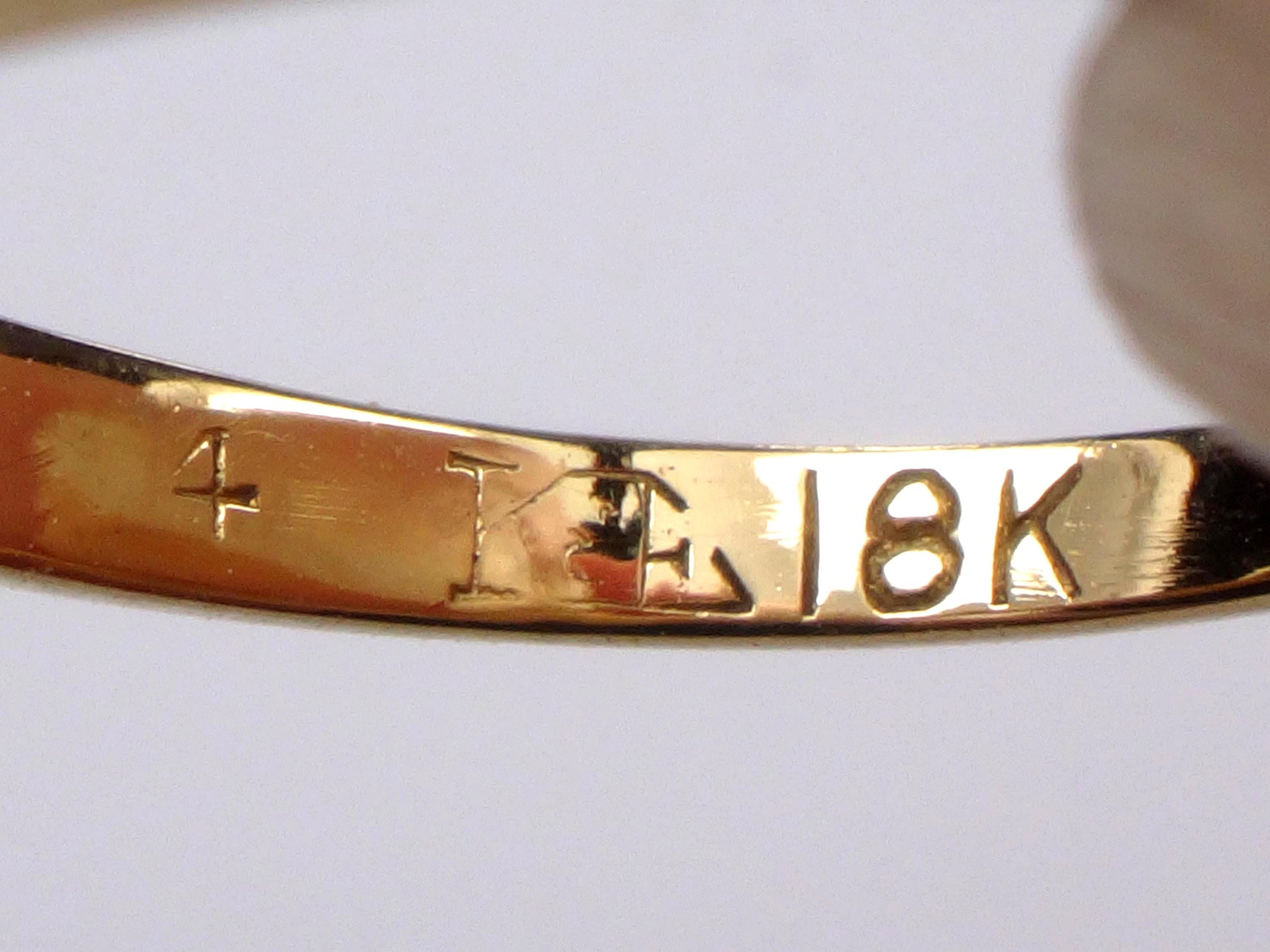 Vintage Round Natural Diamond Engagement Ring - 18k Yellow Gold Solitaire .35 Carats Old European Cut - Size 7 - Circa 1940's